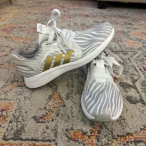 Adidas Edge Lux 5 Women's Running Shoes Athletic Sneakers White/Gray